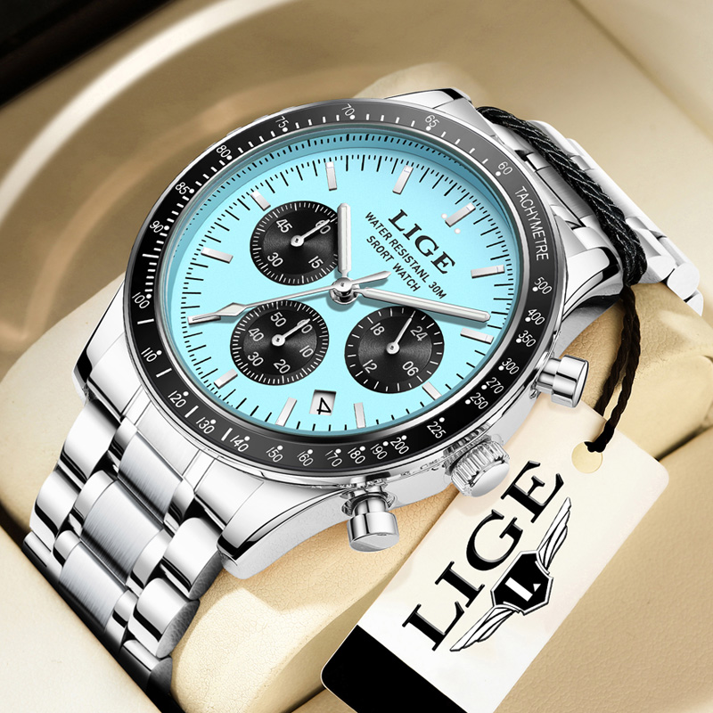 Luxury Watch Maker - LIGE Top Brand Luxury New Men