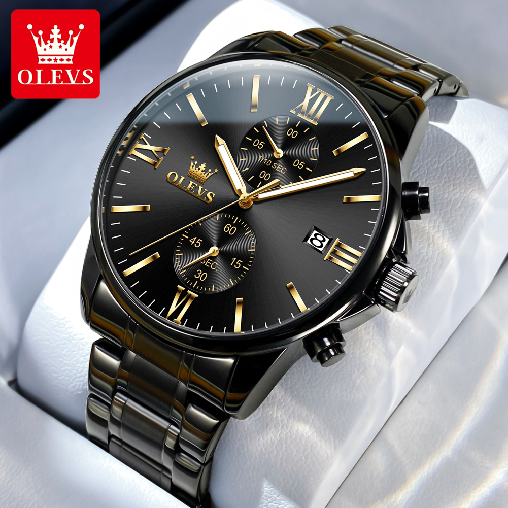 OLEVS 2886 Classic Black Quart - Luxury Watch Investment ulasan dan harga