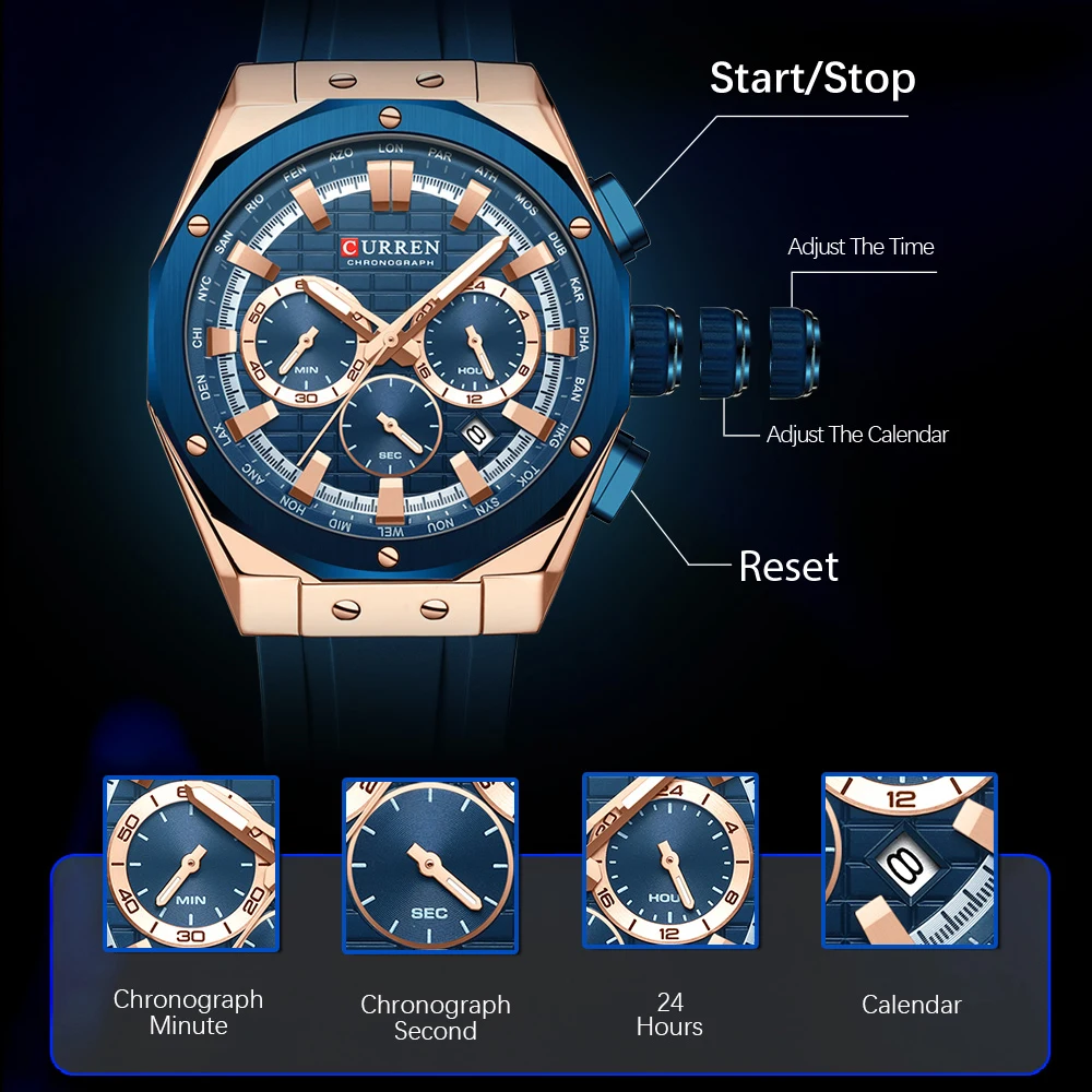 CURREN Luxury Brand High Quali - Luxury Watch Investment ulasan dan harga