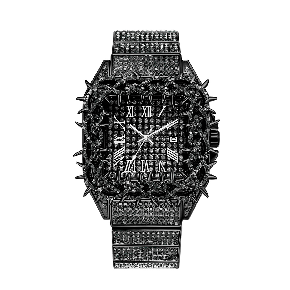 Iced Out Square Men Quartz Wat - Luxury Watch Iceberg ulasan dan harga