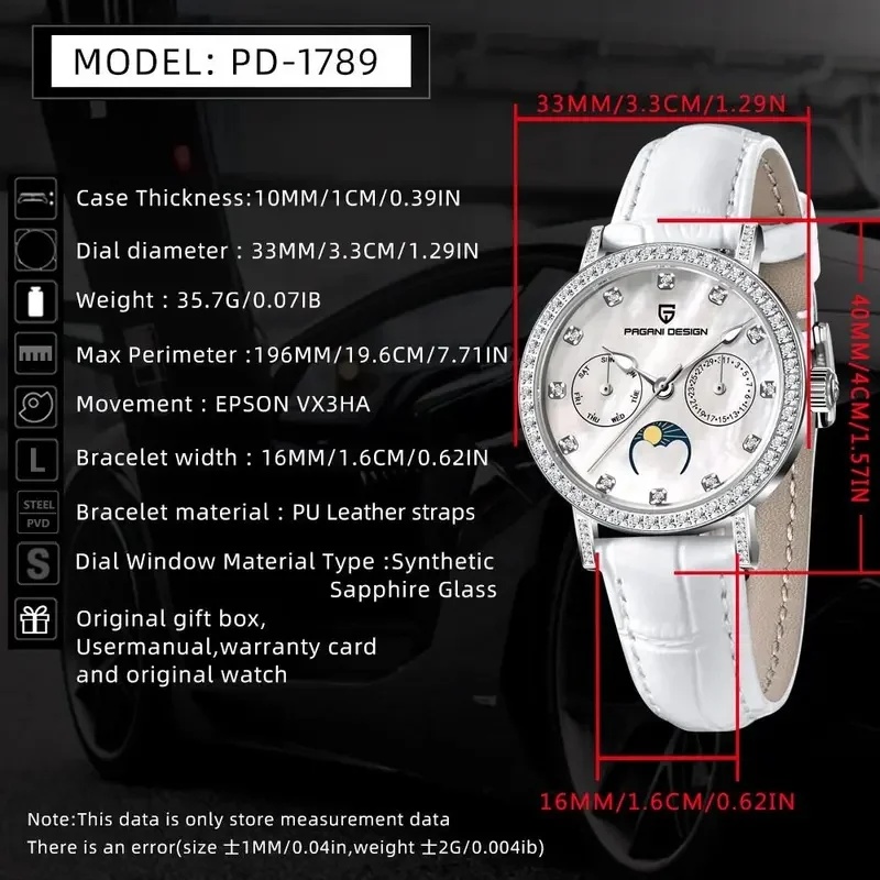 PAGANI DESIGN PD1789 Women's Q - Luxury Watch Top 10 ulasan dan harga